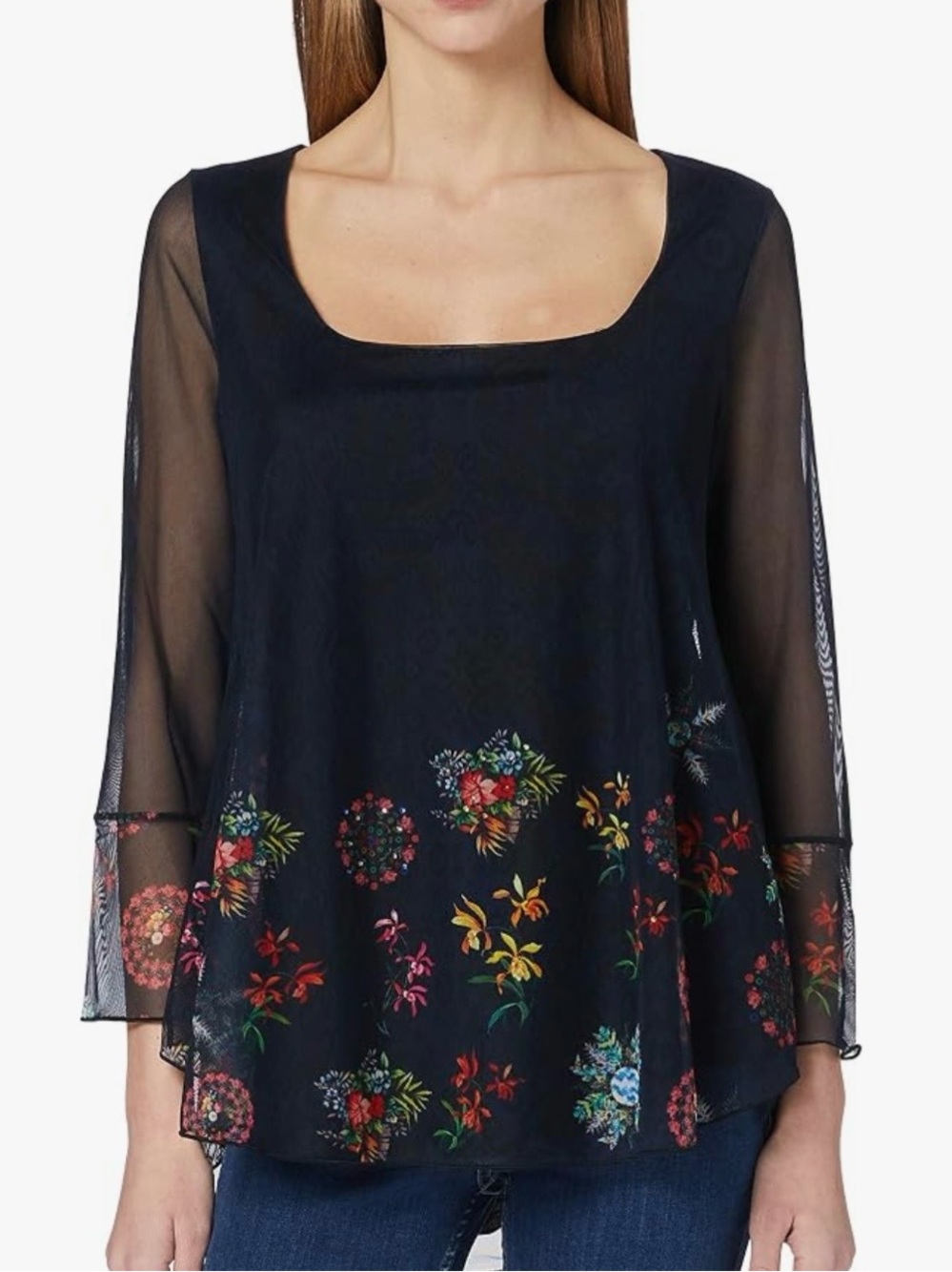 Desigual Womens Navy TS_CARRIET-Shirt